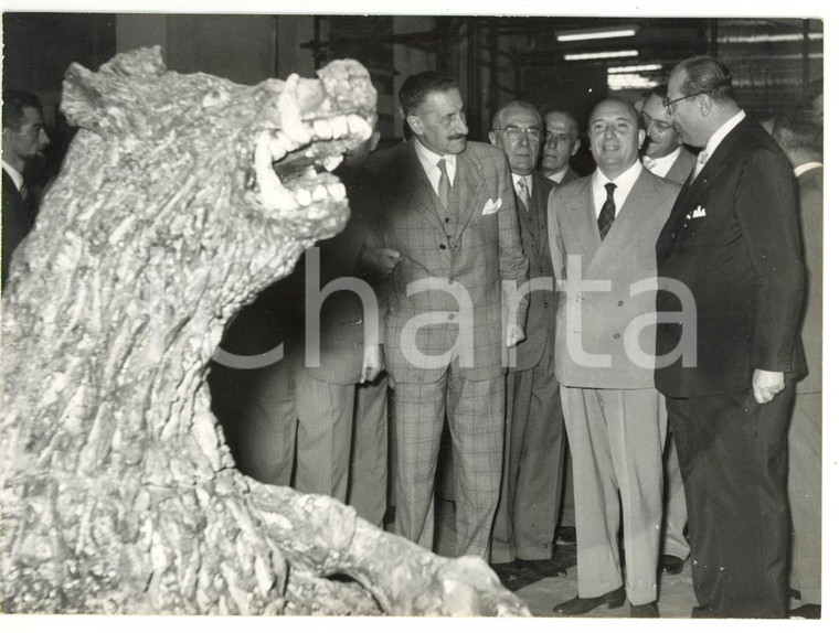 1954 MILANO Mario SCELBA in visita ufficiale alla X TRIENNALE *Foto 18x13 cm