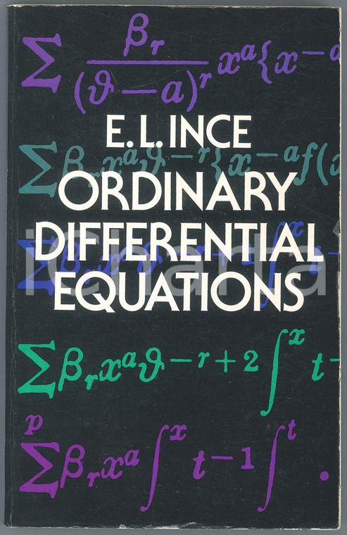 1956 E.L. INCE Ordinary Differential Equations