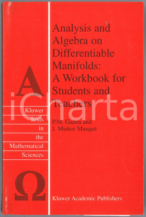 2001 P.M. GADEA J. Muñoz MASQUÉ Analysis and Algebra on Differentiable Manifolds