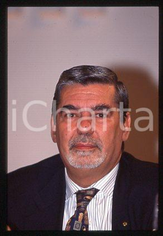 Ugo MARTINAT - ITALIA Politico del MSI Ritratto 1990 ca * 35 mm vintage slide 1