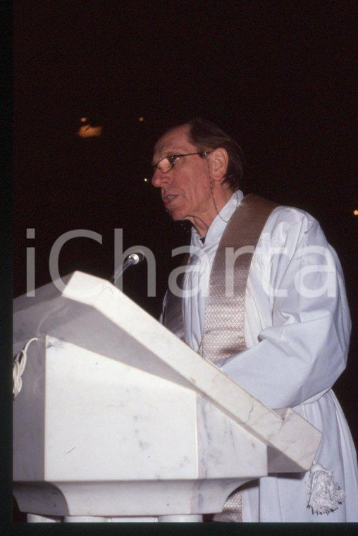 Padre David Maria TUROLDO - ITALIA COSTUME 1990 ca * 35 mm vintage slide 30