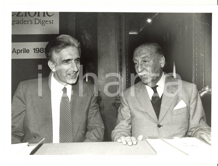 1985 Giornalista Gianni LOCATELLI intervista Valentino BOMPIANI *Foto 24x18