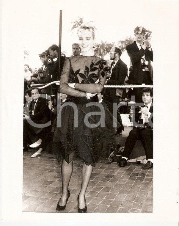 1995 ca FESTIVAL DI CANNES Géraldine DANON fotografata sul red carpet *Foto 