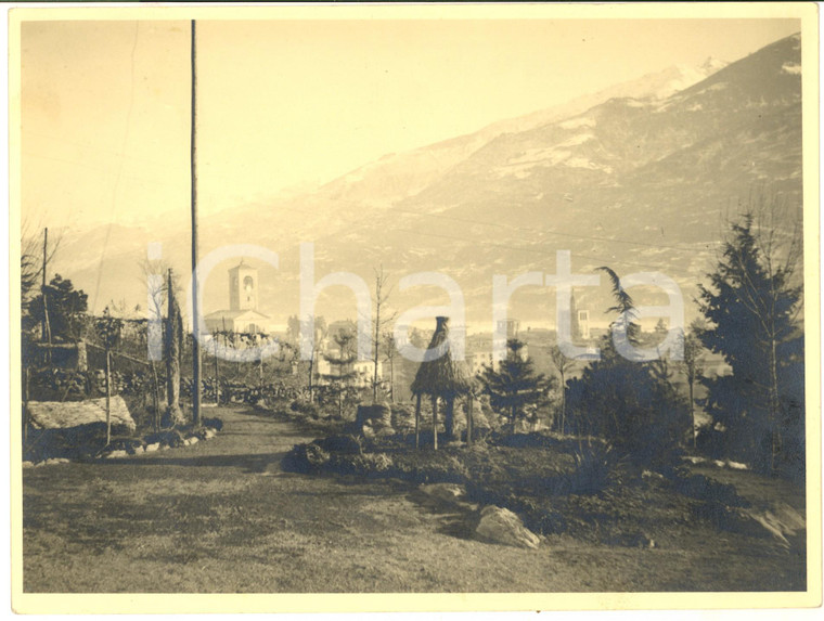 1950 ca LAGO DI COMO Veduta panoramica di un paese - Foto ARTISTICA 24x18 cm