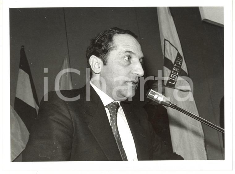 1985 ca ROMA Congresso DC - Discorso di Alessandro FONTANA *Foto 24x18