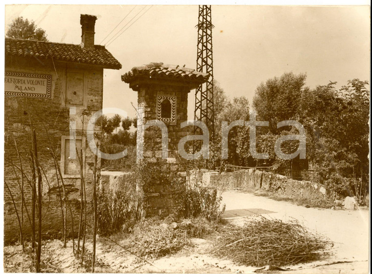 1930 ca BORGOLOMBARDO Scorcio della nuova fattoria VOLONTE' - Foto 24x18 cm