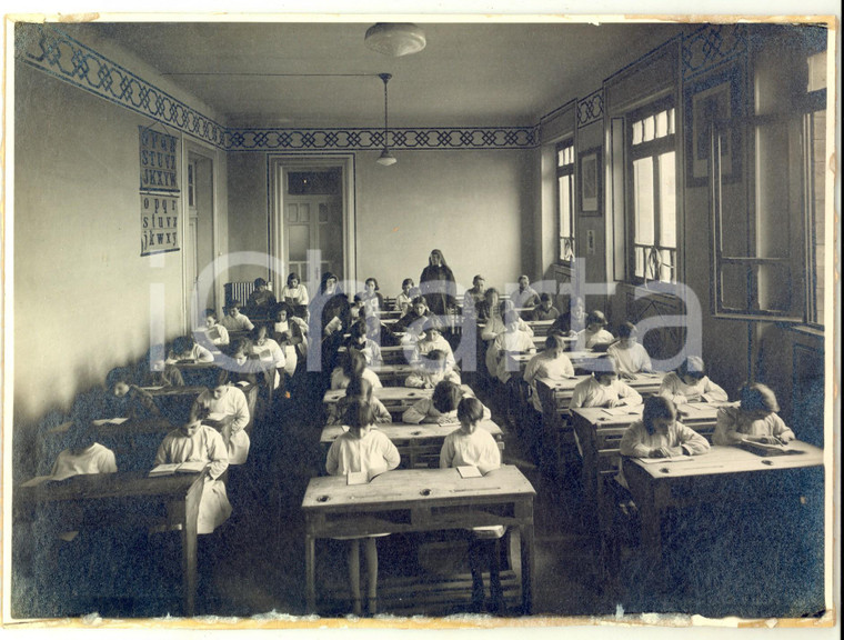 1930 ca MONZA Villaggio CEDERNA - Scuola d'infanzia - Foto ANIMATA 24x18 cm
