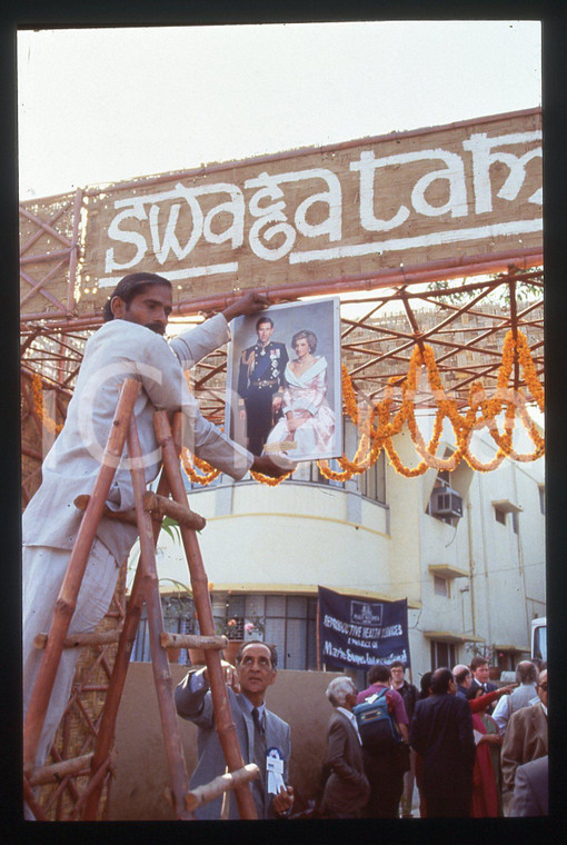 35mm vintage slide* 1992 Principessa DIANA SPENCER Viaggio in India (3)