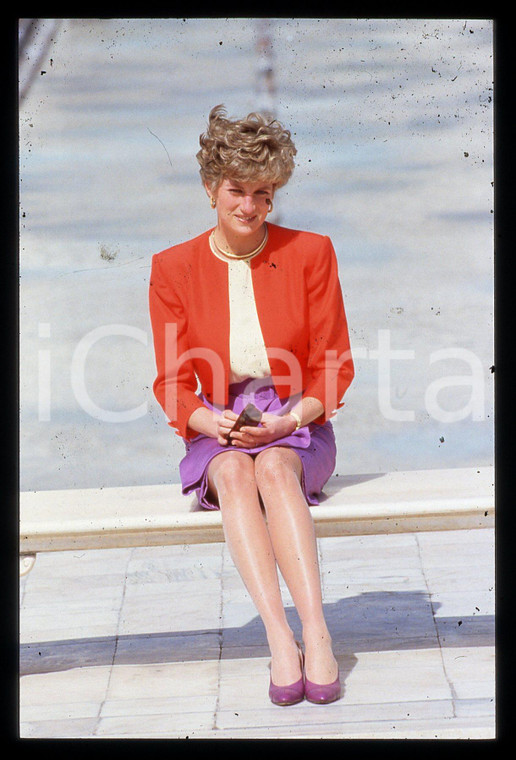 35mm vintage slide* 1992 Principessa DIANA SPENCER Viaggio in India (4)