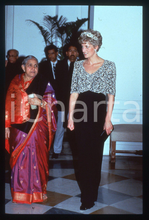 35mm vintage slide* 1992 Principessa DIANA SPENCER Viaggio in India (12)