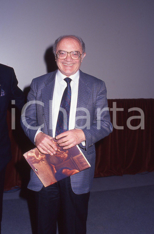 35mm vintage slide* 1989 Ritratto del giornalista MARIO PASTORE *autentico (22)