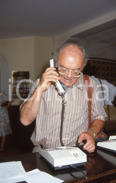 35mm vintage slide* 1989 Ritratto del giornalista MARIO PASTORE *autentico (31)