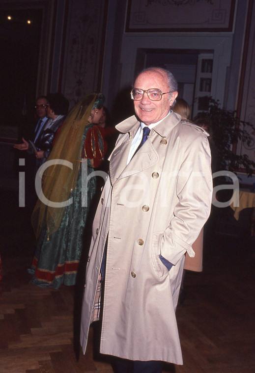 35mm vintage slide* 1989 Ritratto del giornalista MARIO PASTORE *autentico (38)