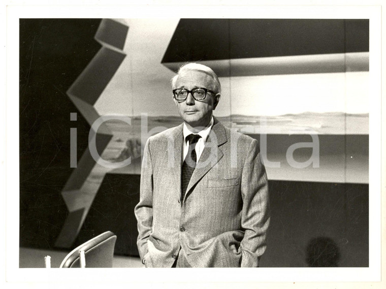 1985 ca ca RAI UNO - FILM DOSSIER Ritratto di Enzo BIAGI - Fotografia 24x18