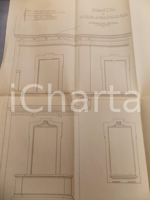 1920 ca BIELLA Progetto di casa per ing. Guido GHERSINA Giò SCARZELLA