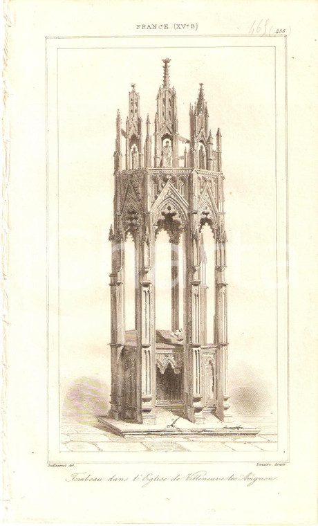 1840 VILLENEUVE-LES-AVIGNON (F) Notre-Dame Tombeau Cardinal DE VIA Inc. LEMAITRE