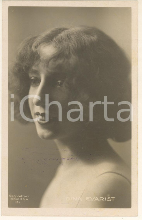 1920 circa DINA EVARIST Cantante lirica - Cartolina postale FP NV