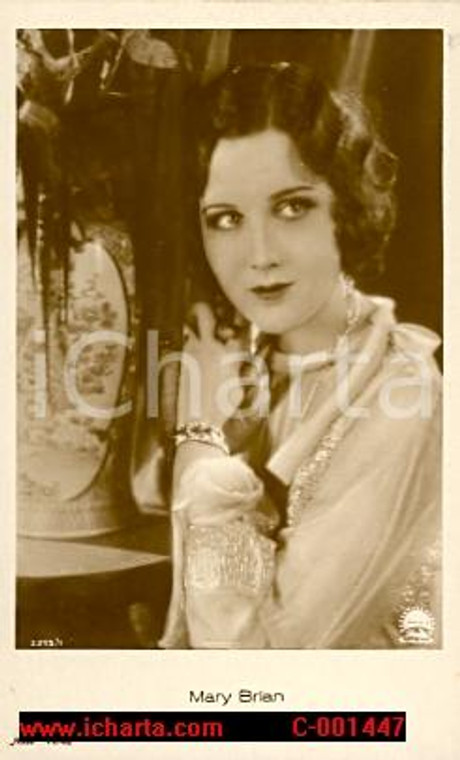 1928 Mary BRIAN attrice - Cartolina postale FP VG