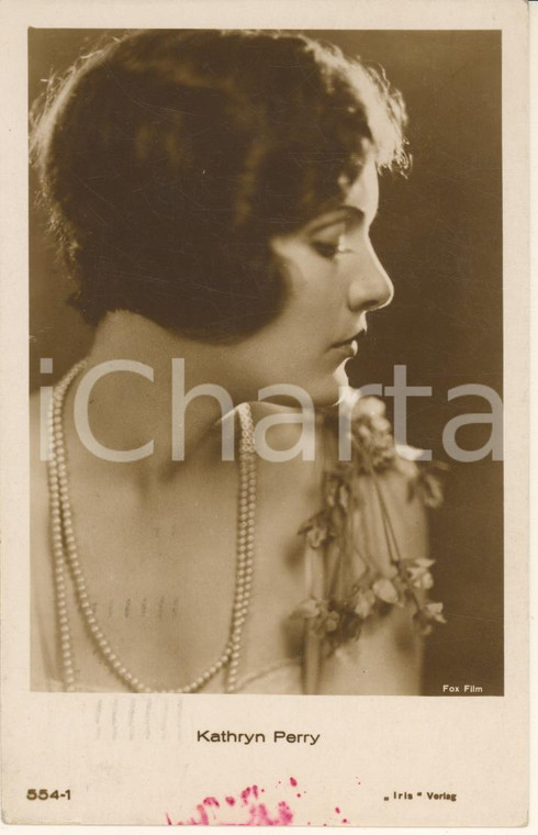 1930 ca Kathryn PERRY attrice - Cartolina DANNEGGIATA FP VG