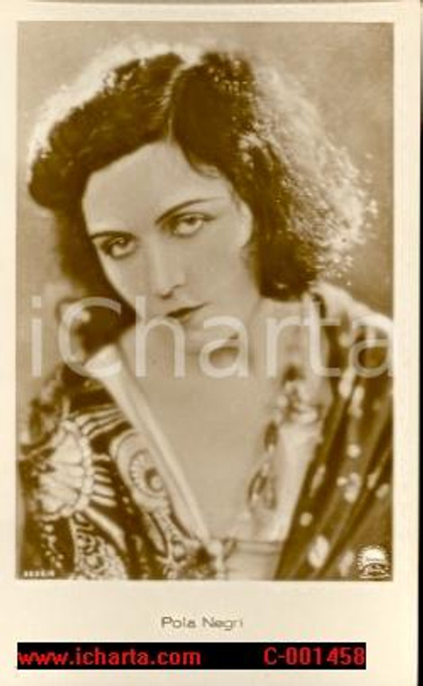 1930 POLA NEGRI attrice - Cartolina PARAMOUNT FP NV