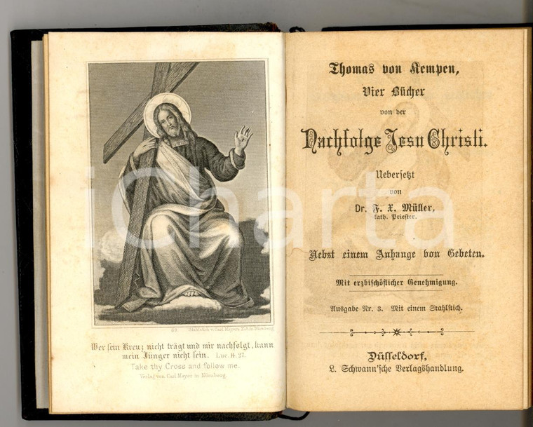 1880 ca Thomas VON KEMPEN Vier Bücher von der Nachfolge Jesu Christi