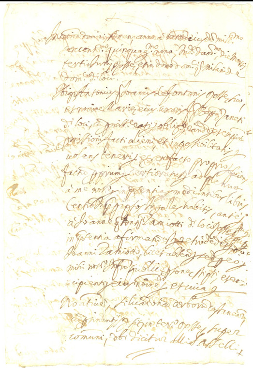 1659 ROSSA (VC) Retrovendita castagneto di Antonio FONTANA a Giovanni ZAMIOTTI