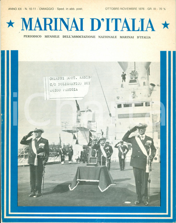 1976 MARINAI D'ITALIA Notizie passaggio consegne Comando SQUADRA NAVALE *Rivista