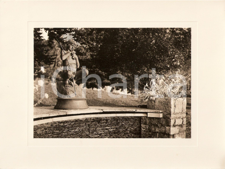 1940 INTRA Villa TARANTO Giardino botanico Statua Vincenzo GEMITO Foto (2) 