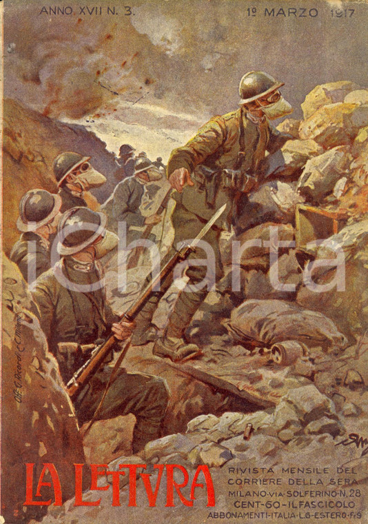 1917 LA LETTURA I nostri marinai sul CARSO *Rivista DANNEGGIATA Anno XVII n°3