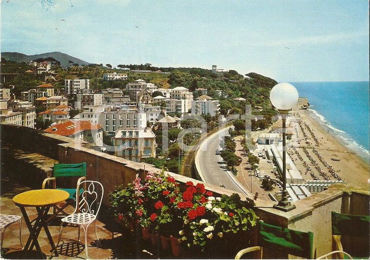 1970 CELLE LIGURE (SV) Scorcio e spiaggia della località PIANI *Cartolina FG VG