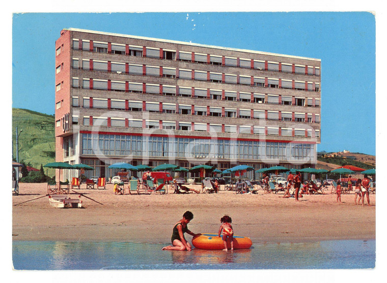 1972 ROSETO DEGLI ABRUZZI (TE) Hotel MION e spiaggia *Cartolina VINTAGE FG VG