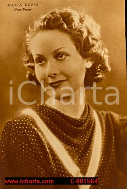 1938 MARIA DENIS Cartolina RIZZOLI Foto PESCE FG NV