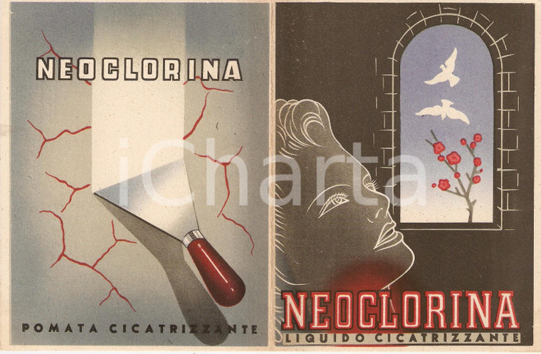1949 MILANO Laboratorio biochimico Dott. GUIDI Cicatrizzante NEOCLORINA