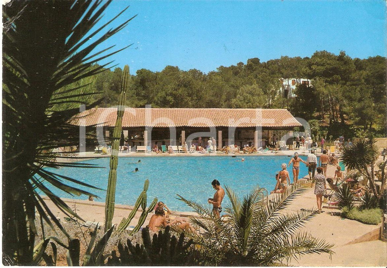 1974 PORTO PETRO - ISLAS BALEARES Piscina del Club Méditerranée *Cartolina FG VG