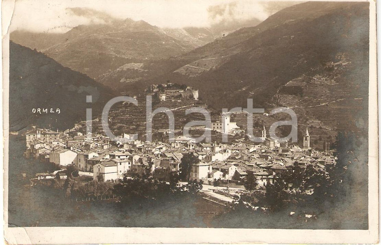 1924 ORMEA (CN) Panoramica VALLE TANARO *Cartolina FP VG