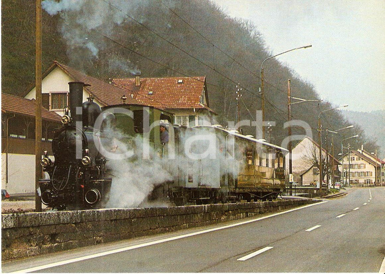 1975 ca HOLSTEIN (SVIZZERA) Locomotiva a vapore con macchinista *Cartolina FG NV