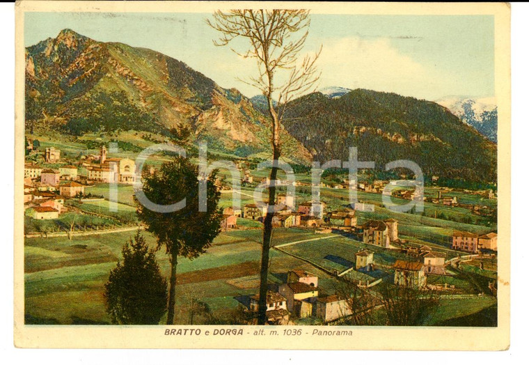 1938 CASTIONE DELLA PRESOLANA (BG) Panorama con frazioni BRATTO e DORGA FG VG