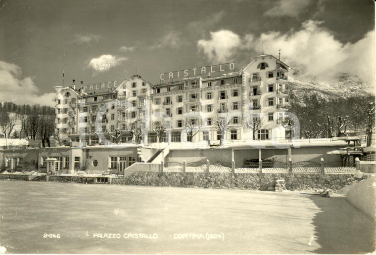 1951 CORTINA D'AMPEZZO (BL) Palazzo CRISTALLO con paesaggio innevato * FG VG