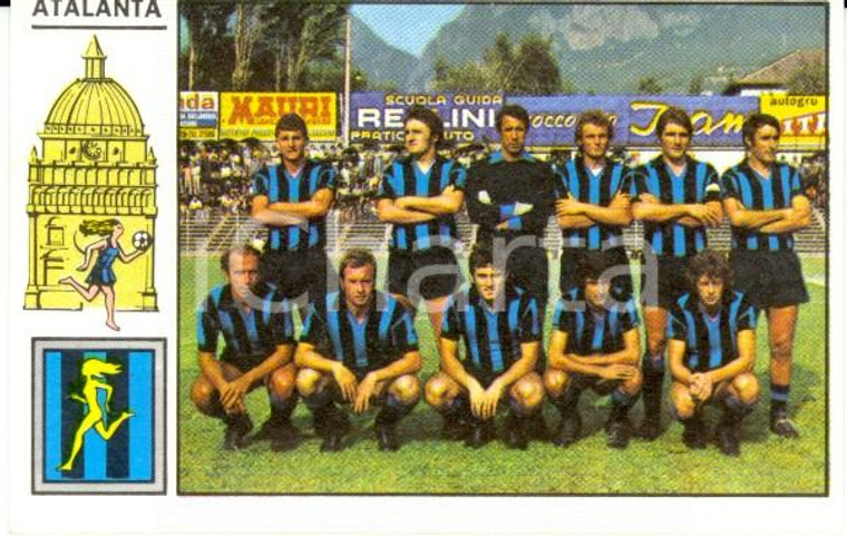 PANINI - CALCIATORI stagione 1971 - 1972 Figurina ATALANTA Formazione *Serie A
