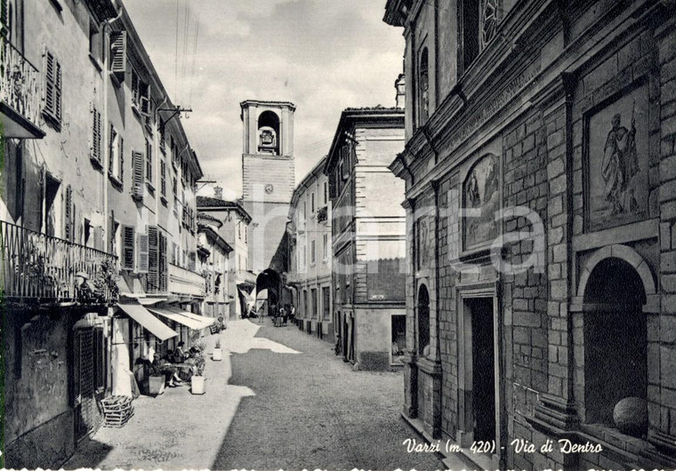 1950 ca VARZI (PV) Veduta via di DENTRO con passanti *ANIMATA FG NV