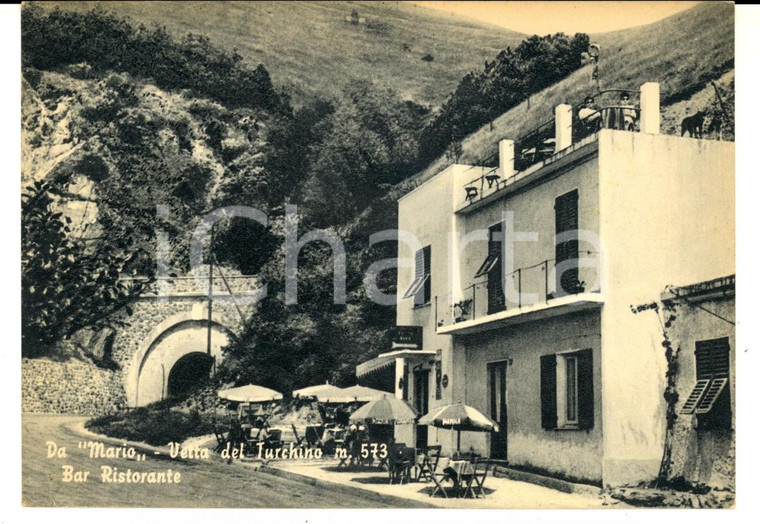 1950 ca MASONE (GE) Vetta del TURCHINO Bar ristorante MARIO *Cartolina FG NV