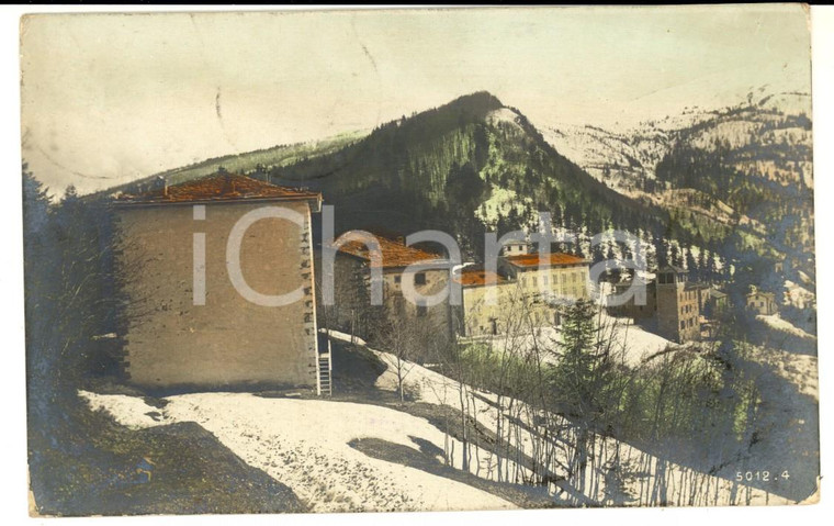 1912 CANALE D'ALBA (CN) Panorama innevato *Cartolina postale RARA