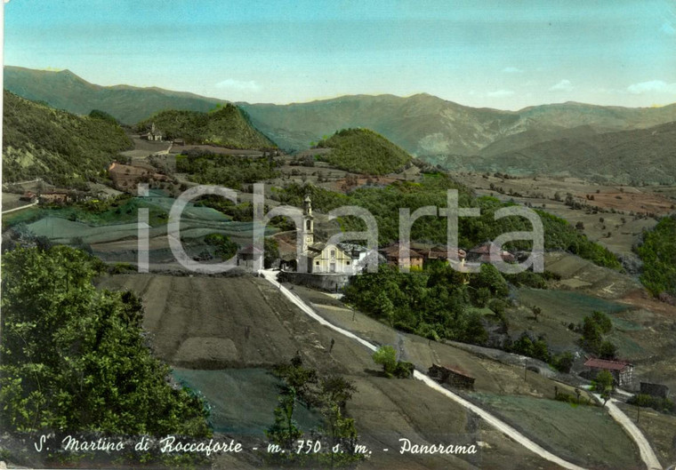 1963 ROCCAFORTE LIGURE (AL) Panorama frazione SAN MARTINO *Cartolina FG VG