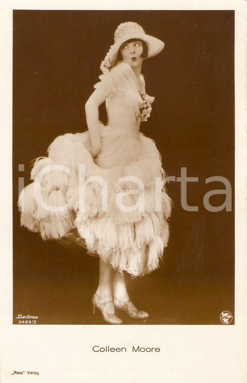 1920 Colleen MOORE vintage postcard FP NV