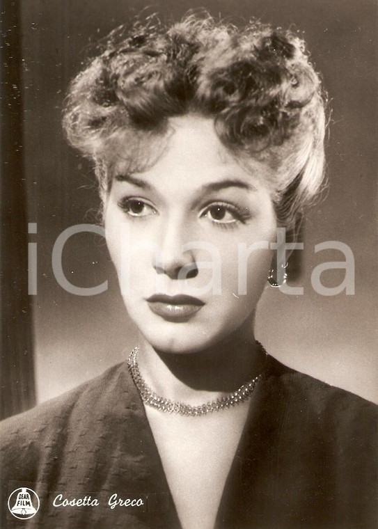 1955 ca CINEMA Actress Cosetta GRECO Portrait Cartolina FG NV
