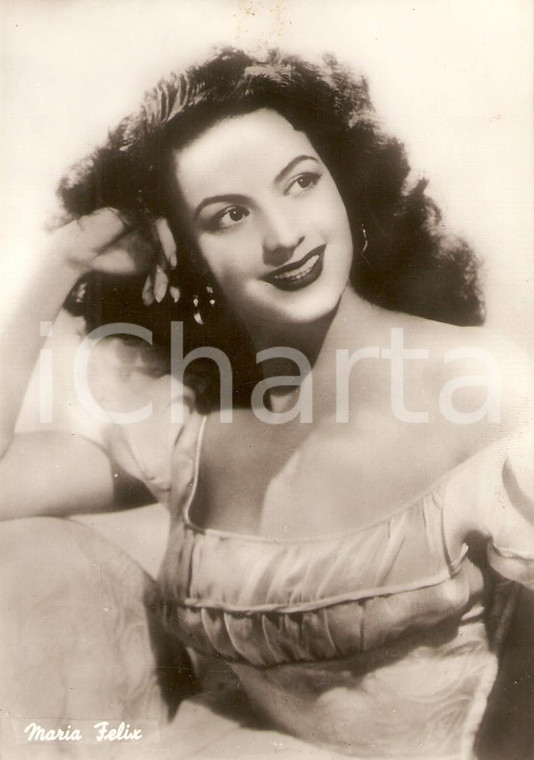1955 ca CINEMA Actress Maria FELIX Portrait *Cartolina FG NV