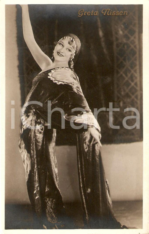 1925 ca CINEMA Actress Greta NISSEN Portrait *Cartolina FP NV
