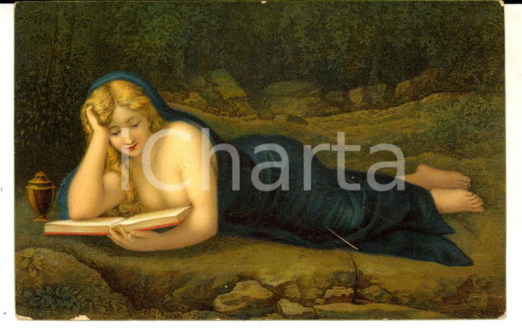 1912 ARTE Magdalena - CORREGGIO *Cartolina ILLUSTRATA FP VG