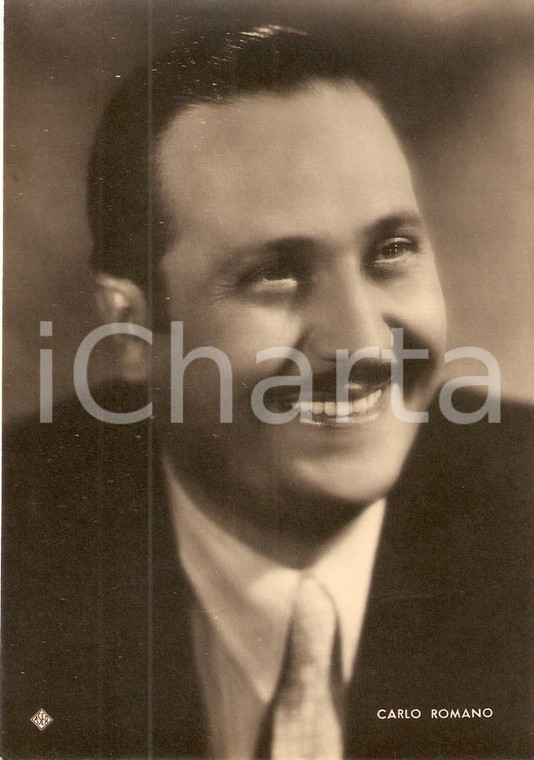1940 ca CINEMA Attore Carlo ROMANO Ritratto *Fotografia seriale ASER