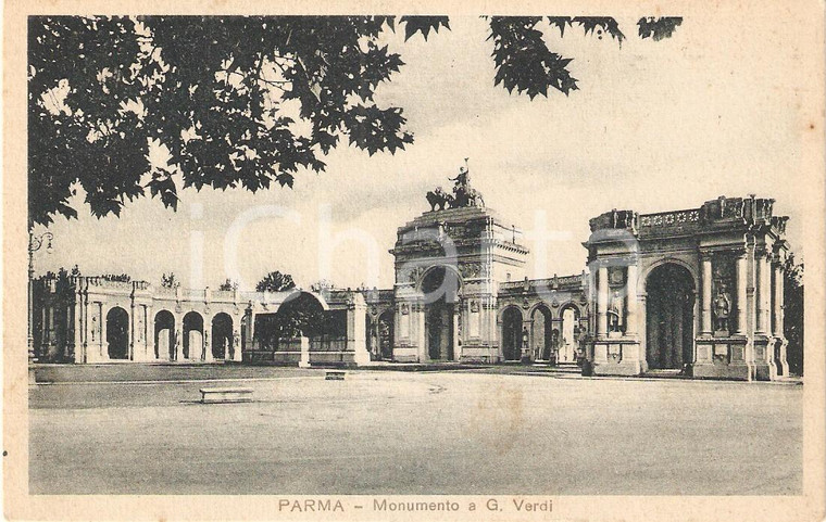 1932 PARMA Facciata del monumento a Giuseppe VERDI *Cartolina FP VG
